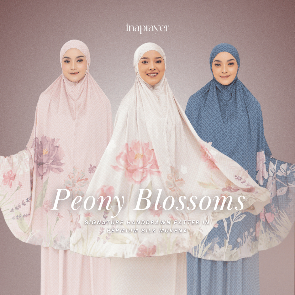 Inaprayer - PEONY Prayer Robe Blooms Series Travel Prayer Set Silk ...