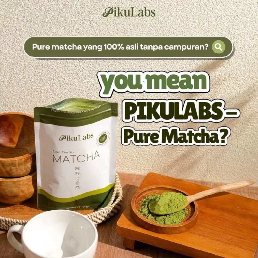 PIKULABS | Ready to Ship PURE Matcha Powder By Pikulabs Contents 100 ...