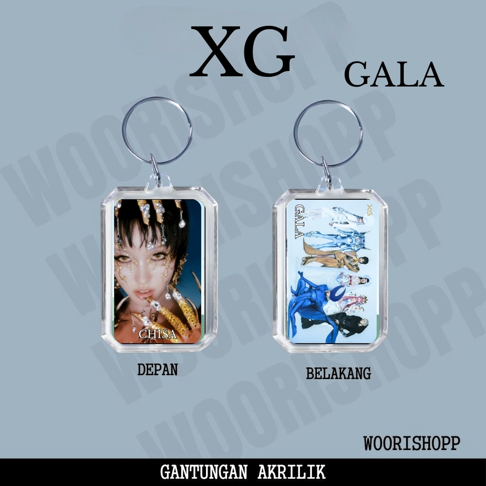 GANTUNGAN XG GALA ACRYLIC KEYCHAIN KPOP UNOFFICIAL CHISA HINATA JURIA ...