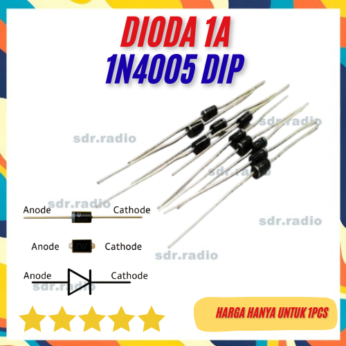 1N4005 1n4005 IN4005 in4005 DIODE DIP 1A 1n4005 1a | Shopee Malaysia