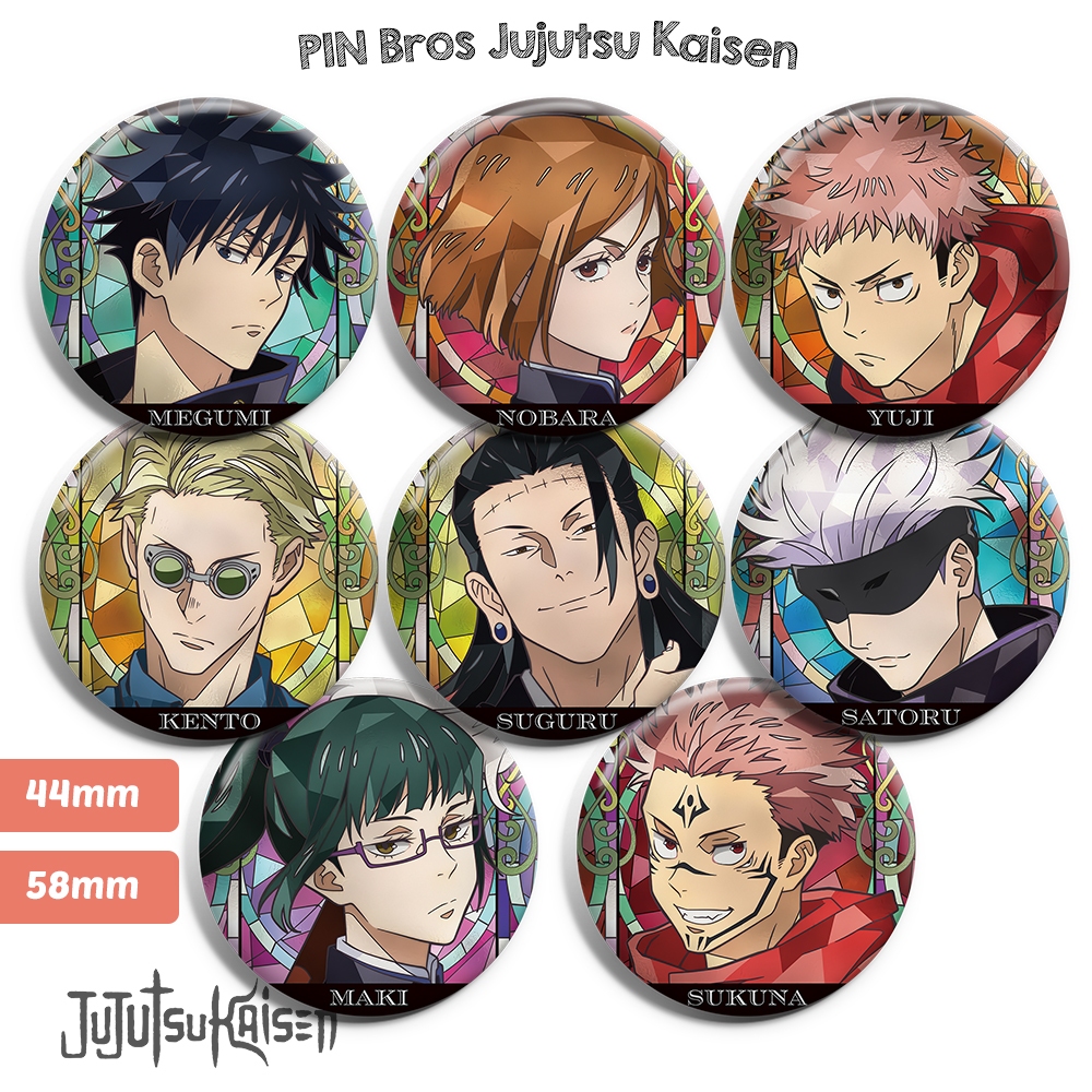 Jujutsu Kaisen Glossy Brooch Pin - Jujutsu Kaisen Anime Pin Gojo Satoru ...
