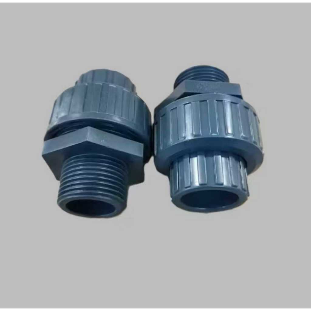 PVC WATERMUR OUTER THREAD PIPE CONNECTION WITH PUMP SIZE 1"x1⁄2", 1"x3 ...