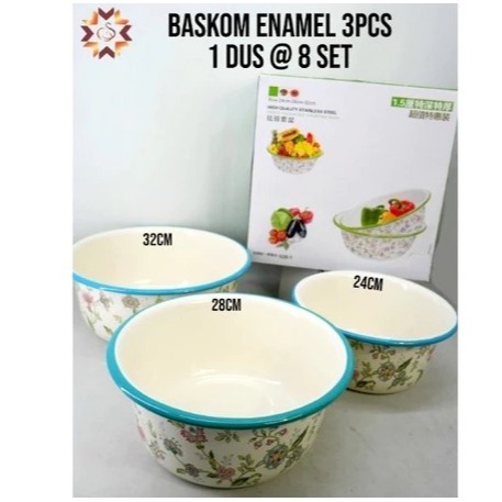 Enamel Basin/ Flower Pattern Basin Multifunction Basin/ Thick Basin Set ...