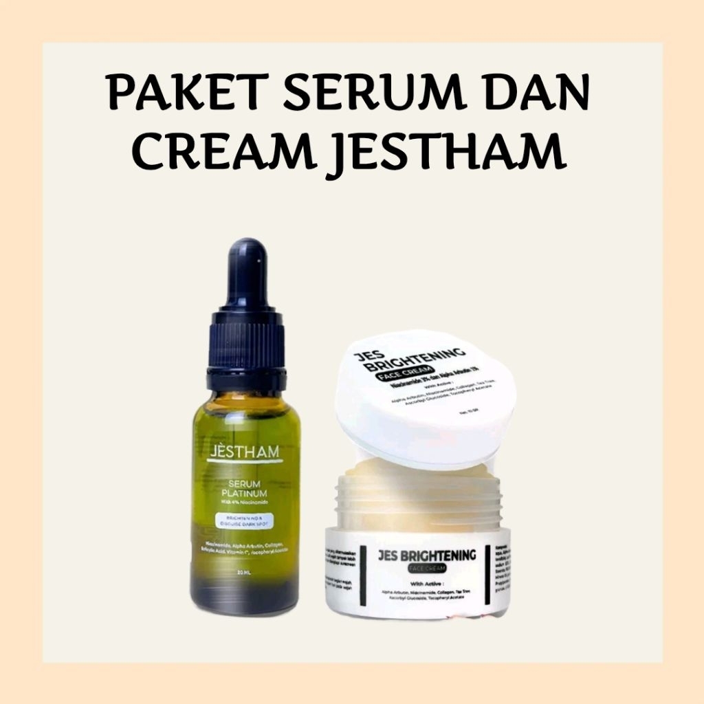JESTHAM SERUM AND CREAM PACKAGE | Shopee Malaysia