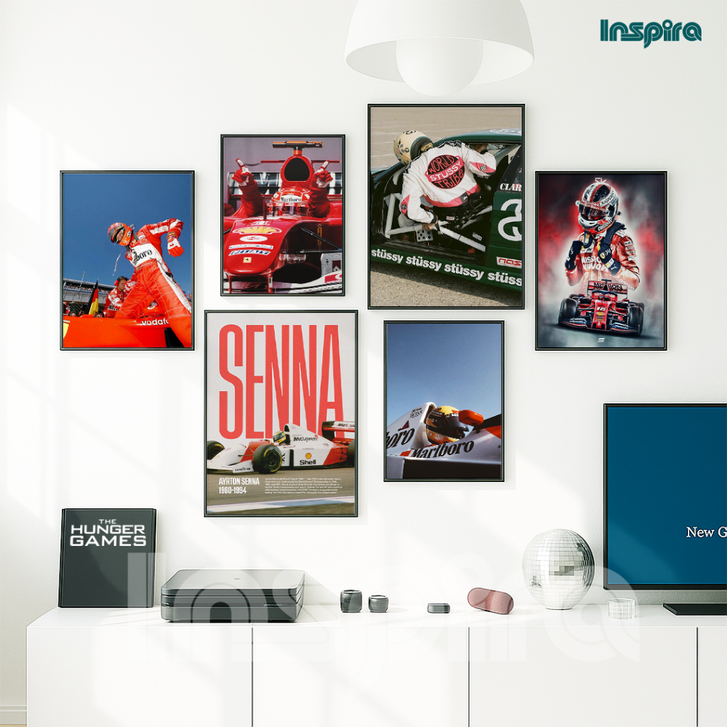 Inspira Ferrari F1 Stussy Frame Sportscar Chrome Frame Car Wall ...