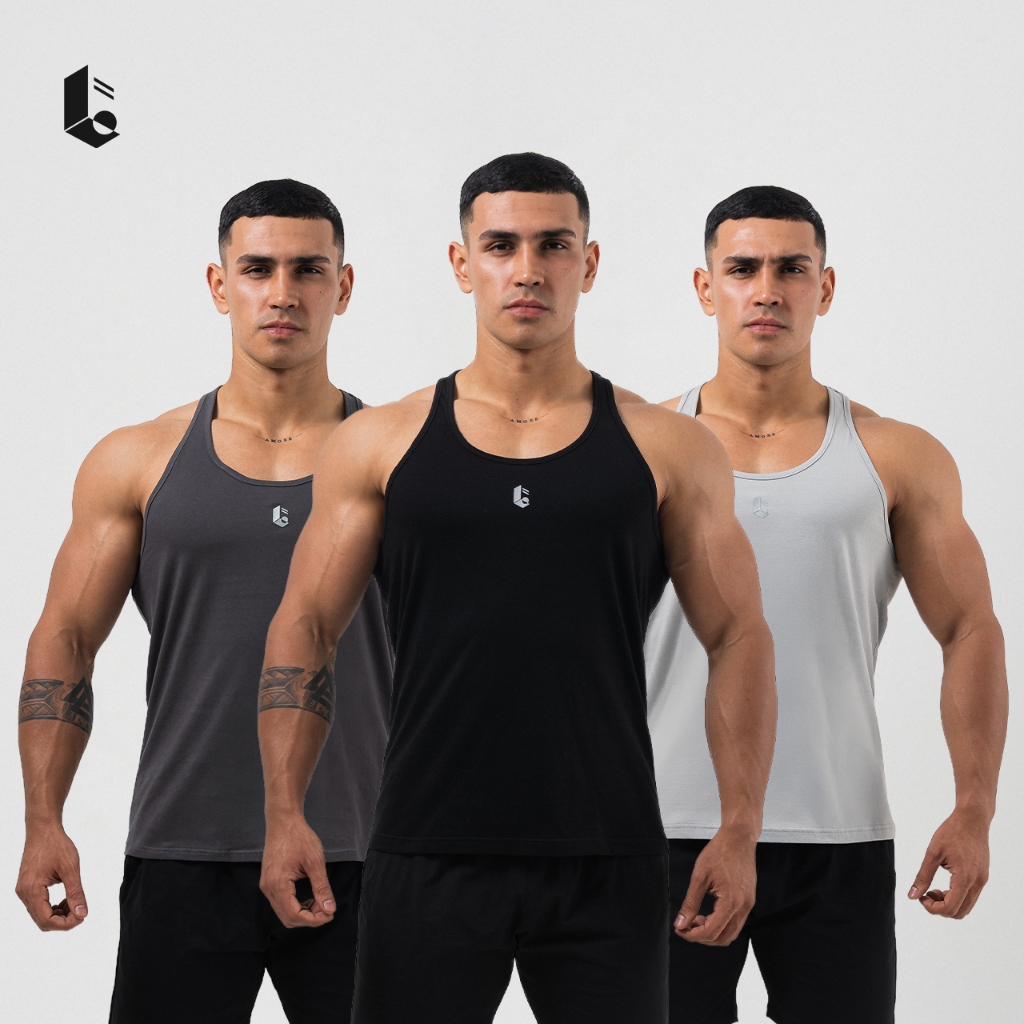 KATUN Lockerwear Tank Top Stringer Gym Fitness Men's Singlet Plain ...