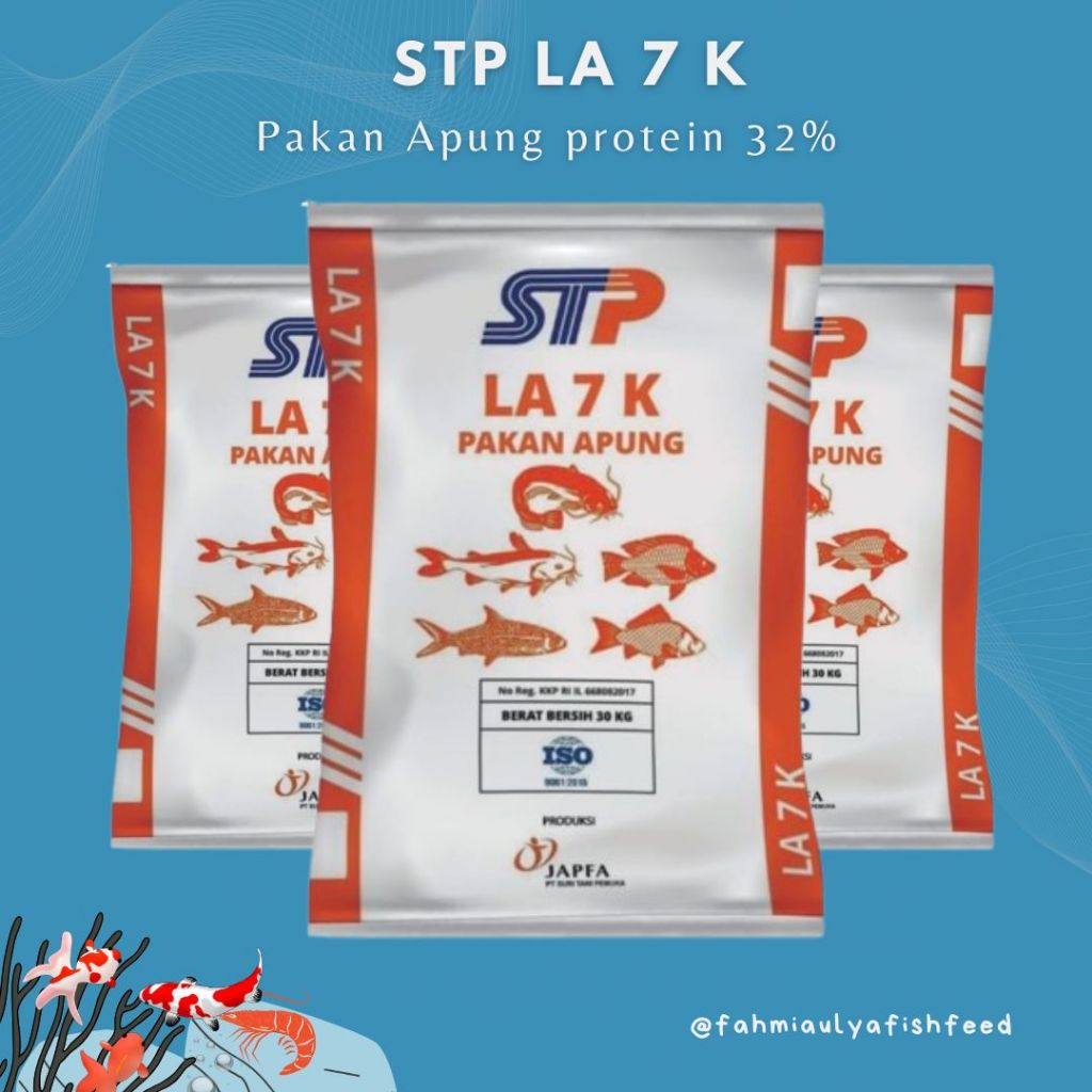 (2 KG PACKAGING) STP LA 7 K HIGH PROTEIN 30-32% FLOATING FOOD FOR ...