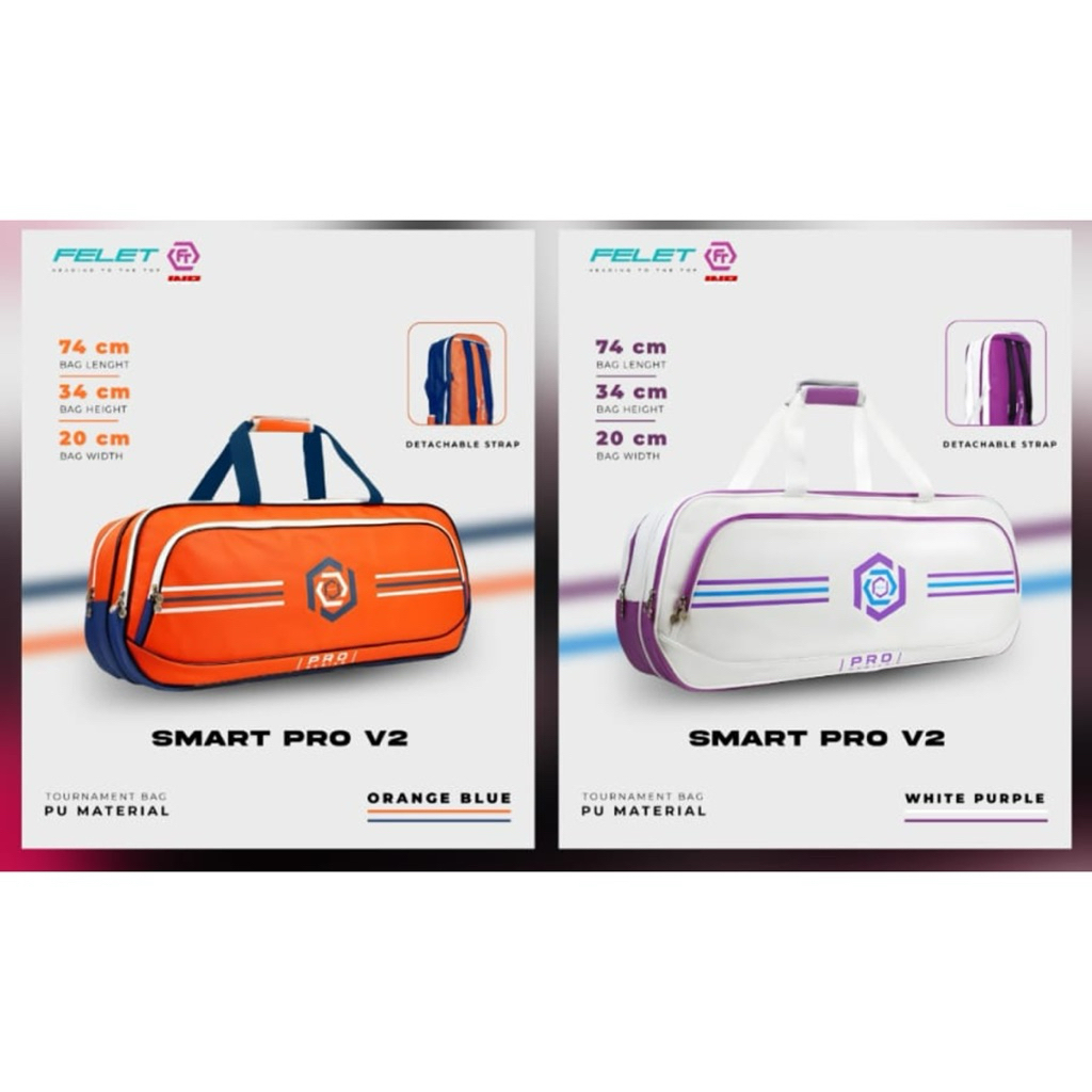 NEWEST FELET SMART PRO V2 BADMINTON BAG | Shopee Malaysia