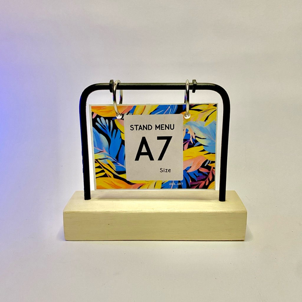 MENU STAND Ring INDUSTRIAL LANDSCAPEA7 CALENDAR PHOTO TABLE MENU STAND ...