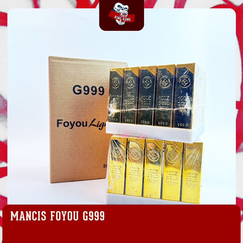 Foyou Lighter G999 Bara Jet Metal Gold Bar Model Wholesale | Shopee ...