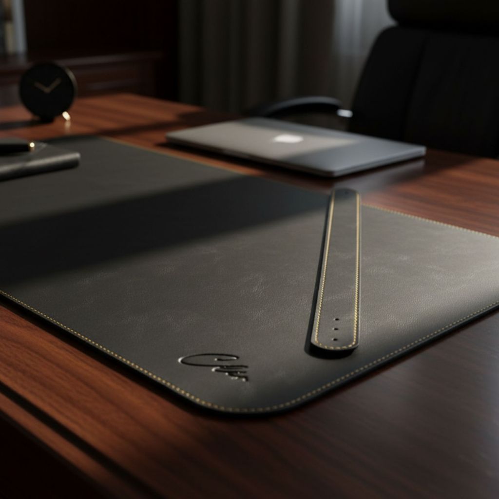 Cler Deskmat Premium Leather for Study Table Work Table Mouse Pad ...
