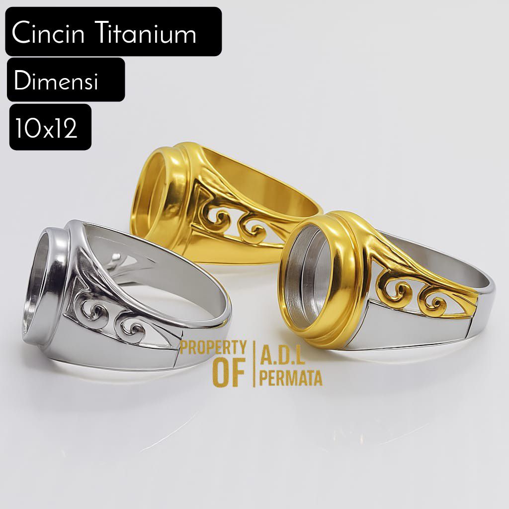 RING TITANIUM EMBANRing DIM 10X12 | Shopee Malaysia
