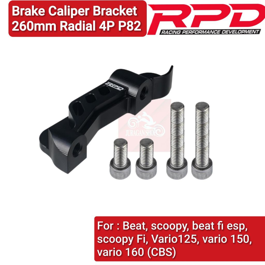 RPD CNC radial Bracket caliper 260mm 4P P82 with Bolt For BEAT scoopy ...