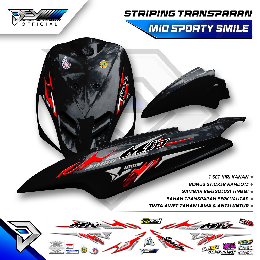 MIO SPORTY TRANSPARENT STRIPING | MIO SMILE | ABSTRACT MOTIF | YAMAHA ...