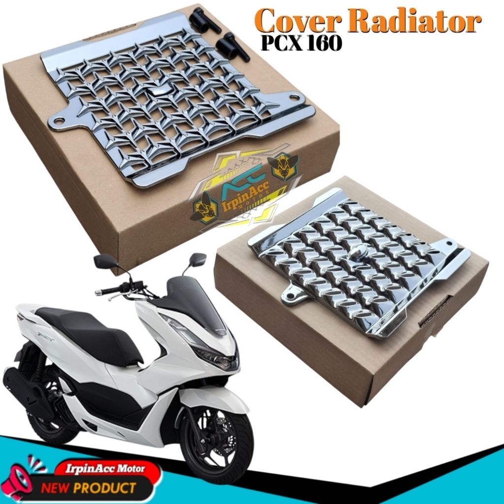 TGP PCX 160 CBS ABS Black Chrome Radiator Cover | Shopee Malaysia