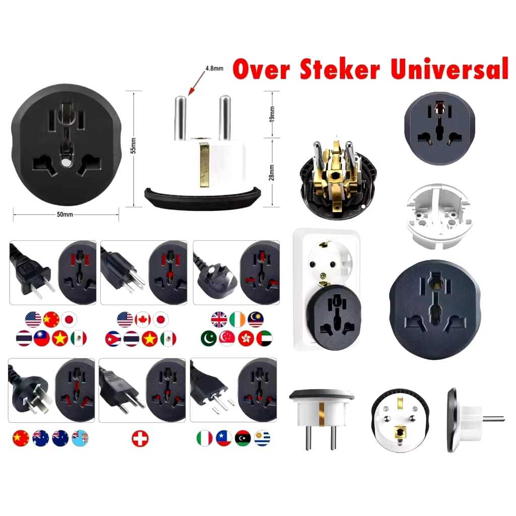 Over Plug Universal Travel Adapter Electrical Plug Connection Universal ...