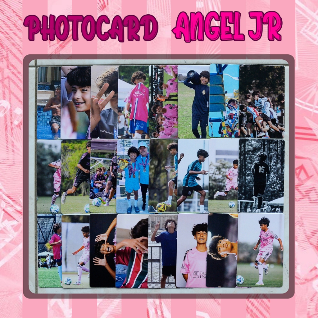 Angel Jr Photocard Contents 25 pcs Unoffical Made by Inter Miami Idol ...
