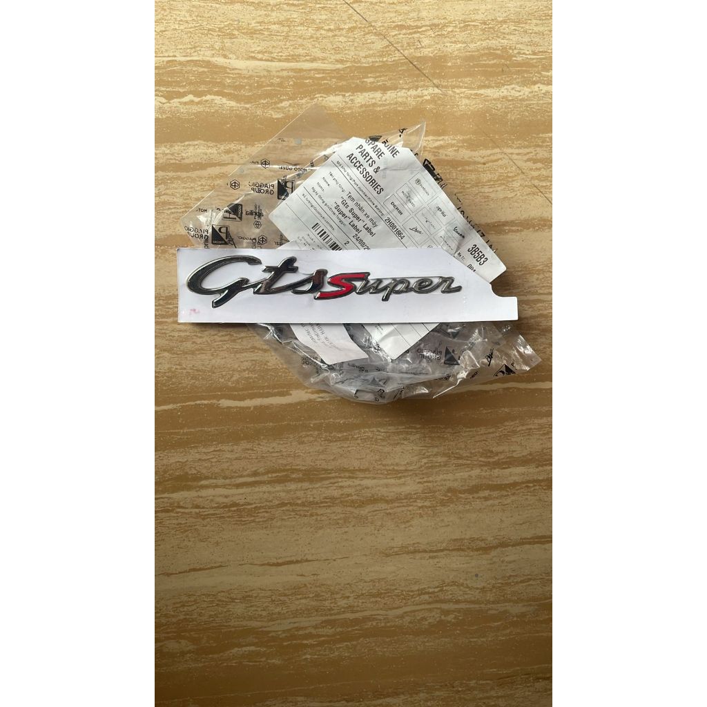Vespa Spare Parts Sticker Emblem GTS Super Original | Shopee Malaysia