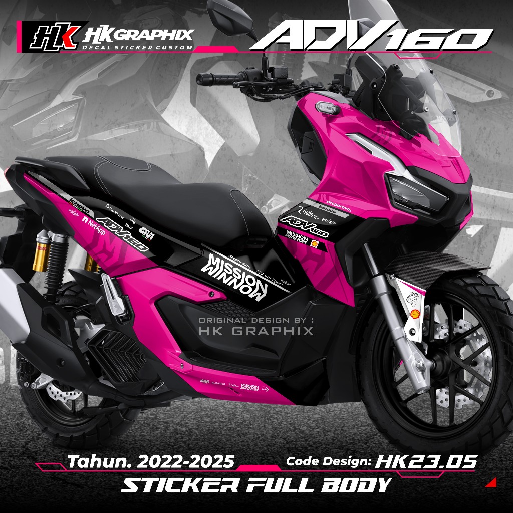 Decal Sticker ADV 160 Full Body 2022 2023 2024 2025 Honda ADV Full Body ...