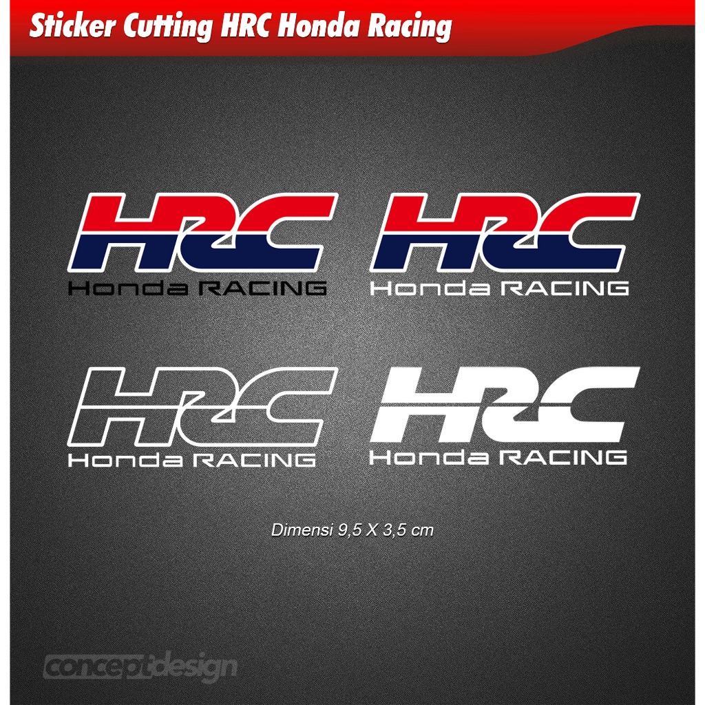 HRC Honda Racing Cutting Sticker Sticker Motor | Shopee Malaysia