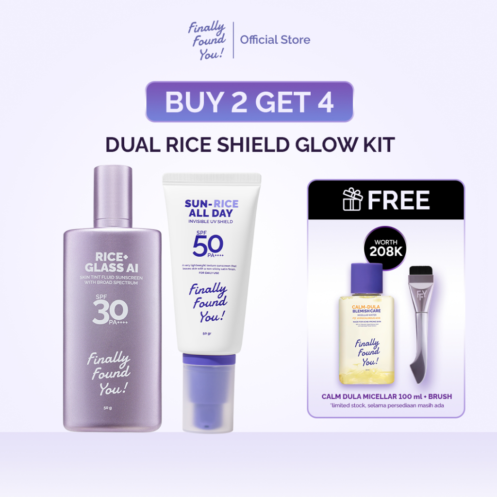 [BUY 2 GET 4] Finally Found You! Dual Rice Shield Glow Kit FREE HOCL ...