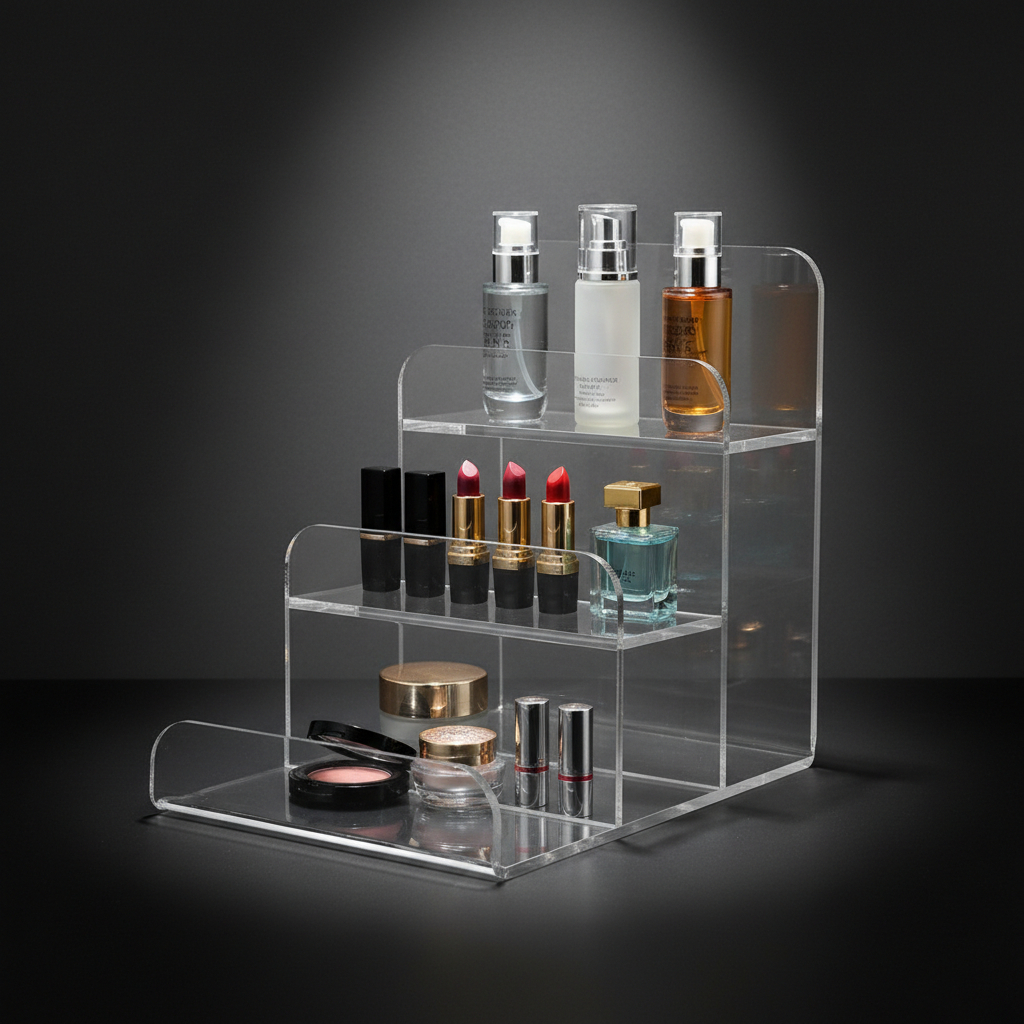 Acrylic Display Stand - 3-Tier Acrylic Multifunction Display Rack ...