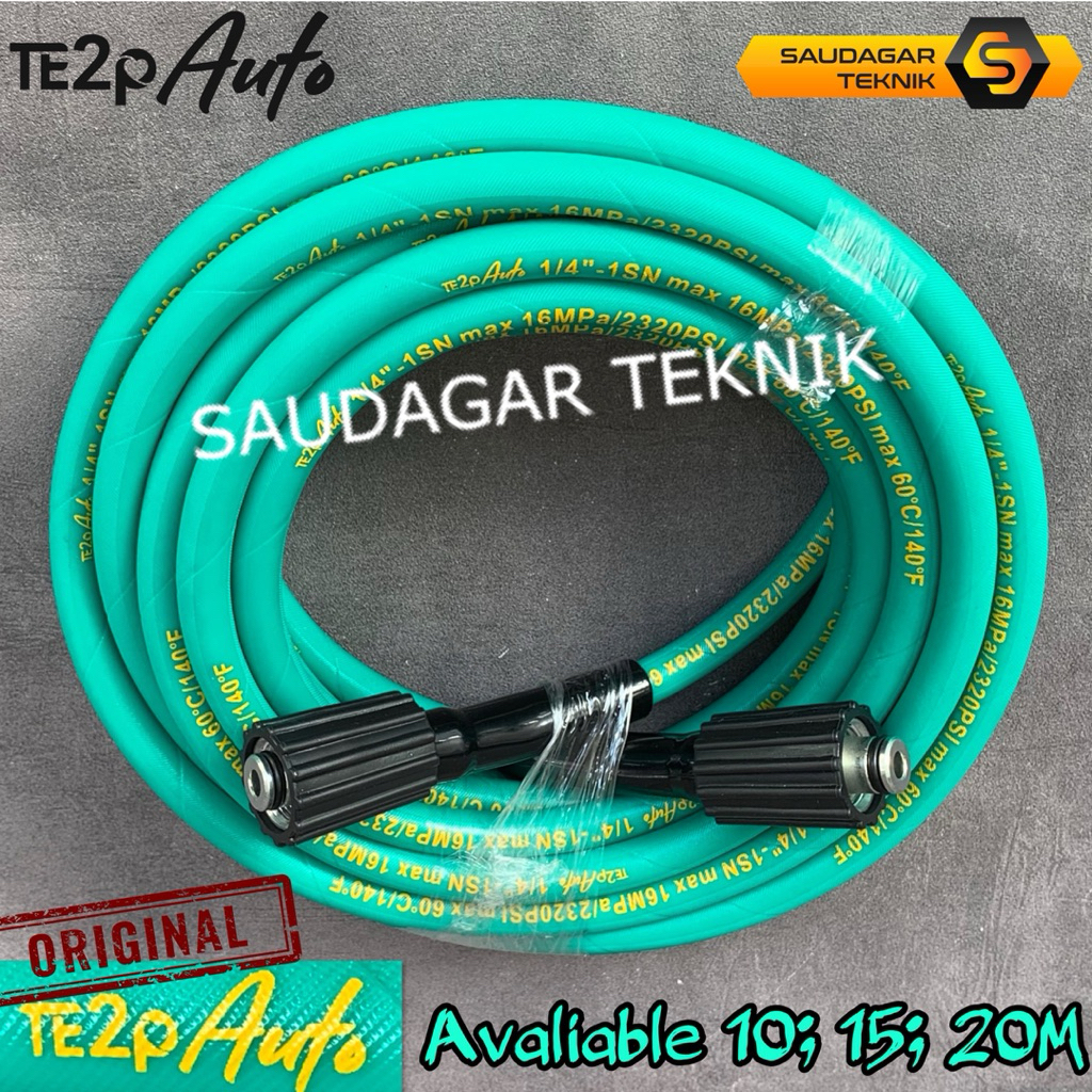 MESIN Te2p Auto Flexible Hose Jet Cleaner Wire Coated 10 Meters 15 ...