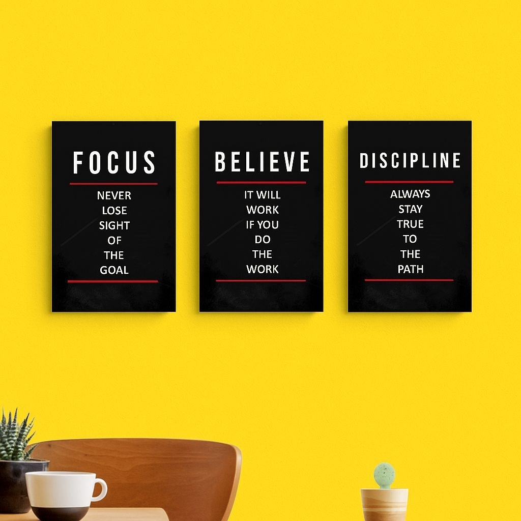 Wall Decoration Motivational Quotes Home Display Office Room Wooden ...