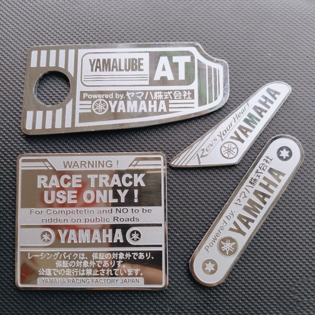 Mio Sporty Mio Smile CVT Stainless Emblem Fan Batok dashboard deck ...