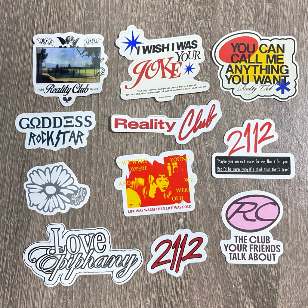 REALITY CLUB | Sticker Pack Reality Club Sticker Vinyl Reality Club ...