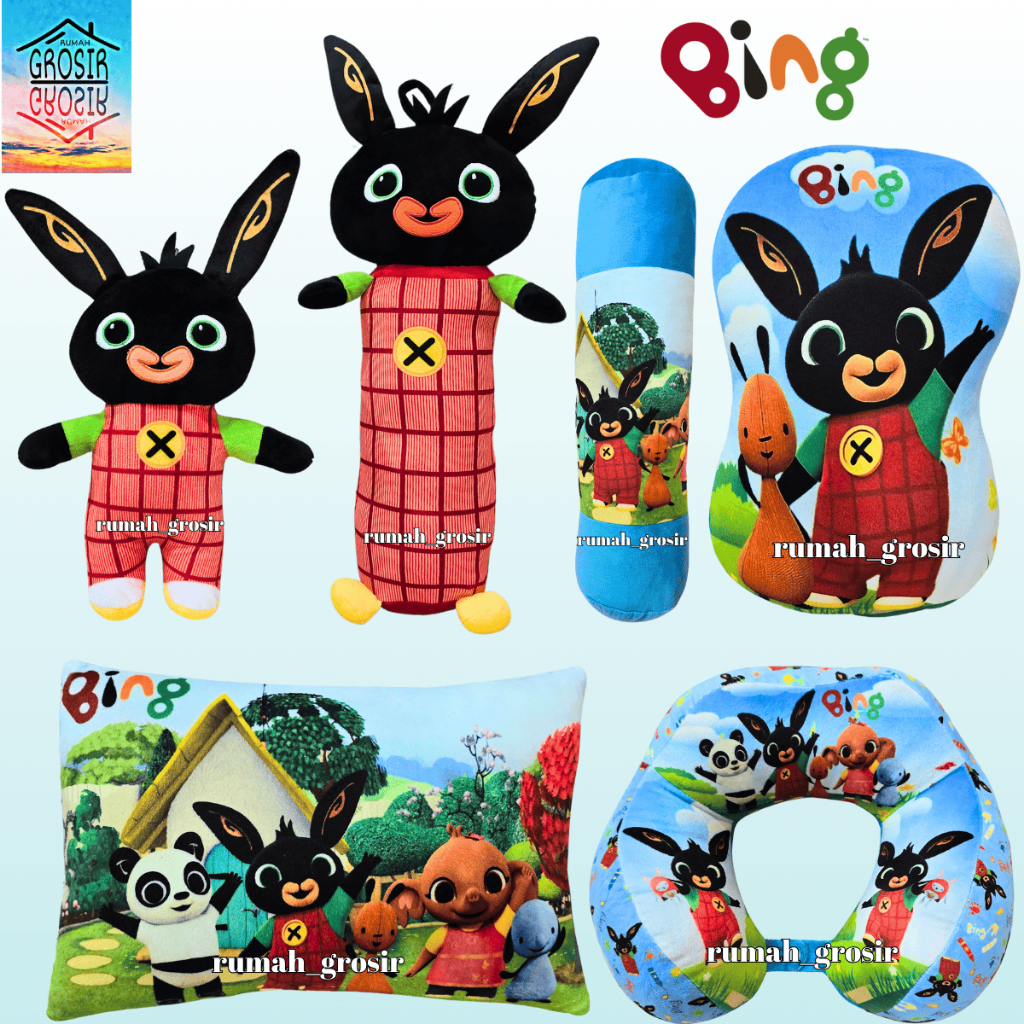 Bing Bunny Rabbit Plush Pillow Doll Bing Doll Bing Rabbit Doll | Shopee ...