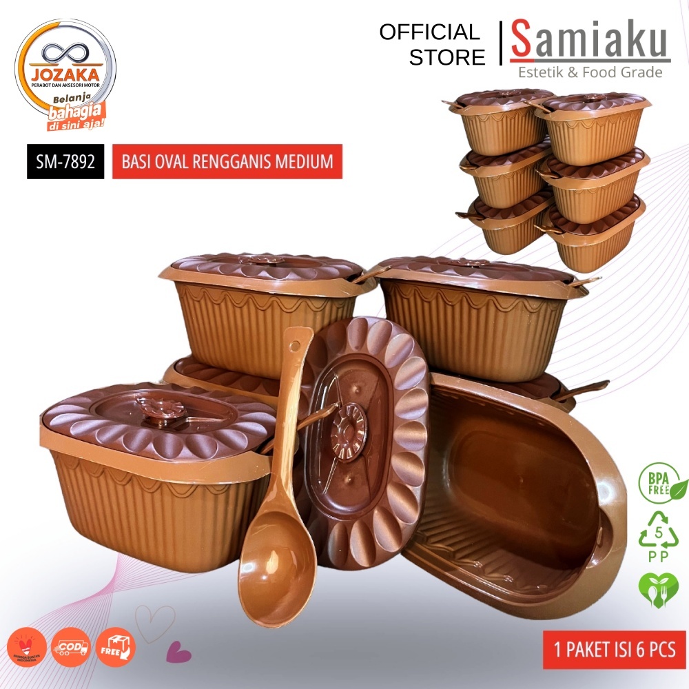 6 set buffet container free ladle Basi vegetable container Wholesale ...