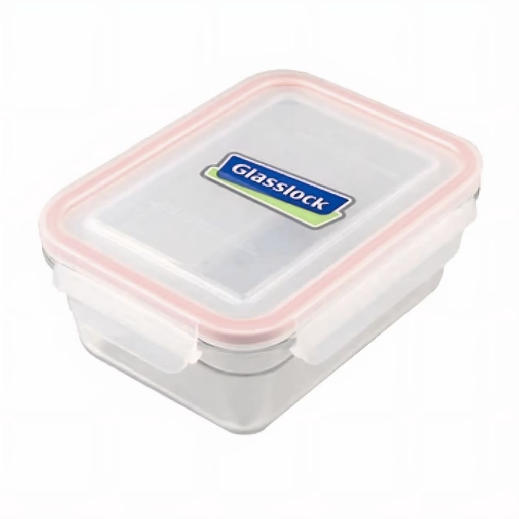 GLASSLOCK Food Container Ring Taper Rectangle 485ML 970ML 1.73ML ...