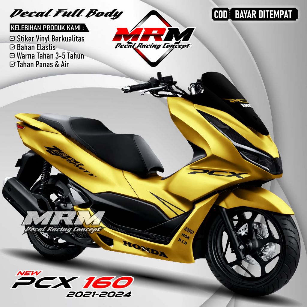 PCX 160 Full Body Premium Durable Decal Sticker - Honda Pcx 160 ...