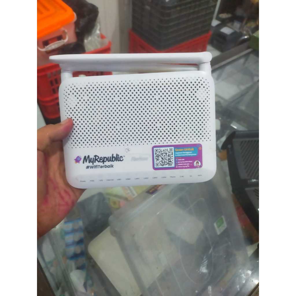 FiberHome HG6145D2 Port Wifi Router biru (My Republic of ADD WAN ...