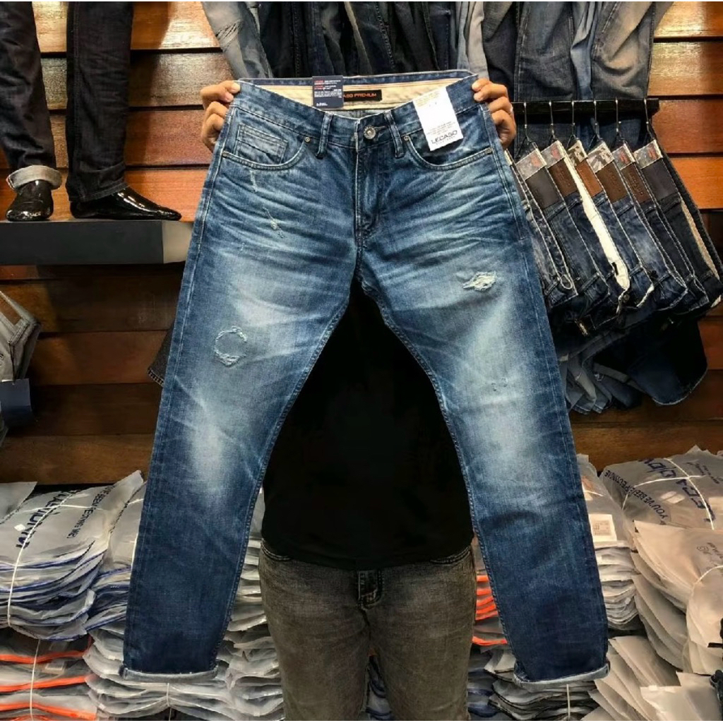 Men's Distro Ripped Jeans - Premium Slim Straight Distro Pants ...