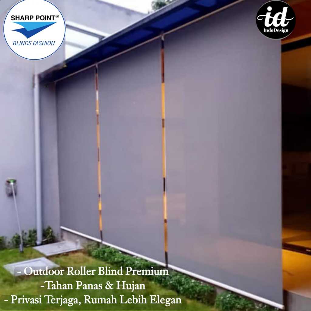 Outdoor Roller Blind Sharp Point Premium Heat Resistant Rain Curtain ...