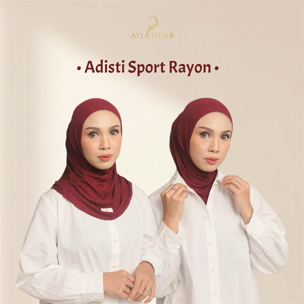 Adisti Bergo Sport Rayon Jersey Material Tudung Sarung Tudung Sarung ...