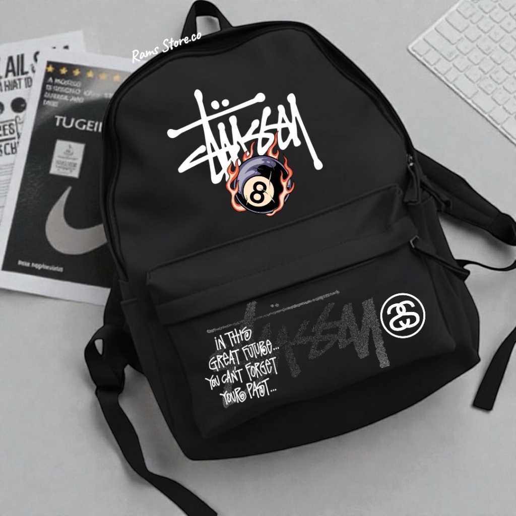 Stussy Edgy 2025 Men's Backpack, Trendy STUSSY Backpack, Cool Logo ...