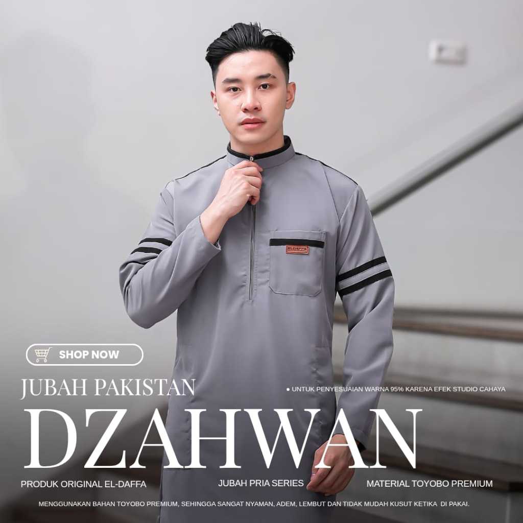 Dzahwan Men's Robe ORIGINAL BY ELDAFFA - Men's Robe | Shopee Malaysia