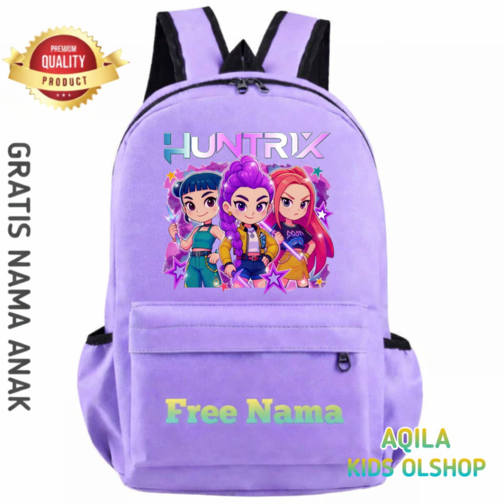 Huntrix Elementary School Girls' Backpack - Free Name demon hunters ...
