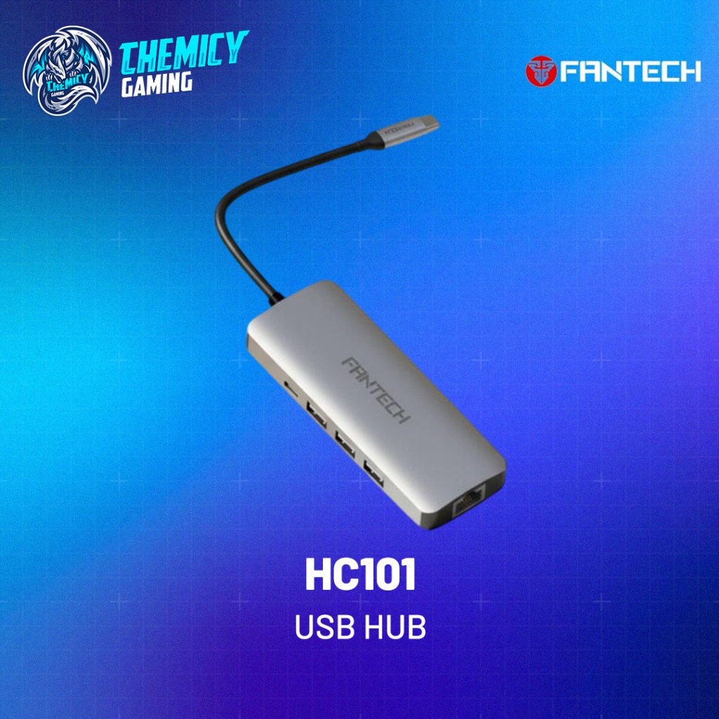 FANTECH HC101 Converter Type C 10-in-1 HDMI VGA 4K 100 Mbps LAN PD100W ...