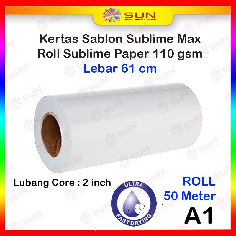 MESIN Sublime Paper Roll A4 (21 cm) /A3+ (33.5 cm) / A3 (30 cm) / A1 ...