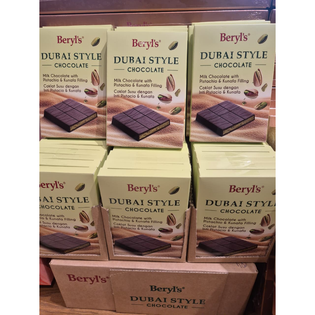 Beryls Chocolate Dubai Milk Chocolate Pistachio & Kunafa [PO READY 27 ...