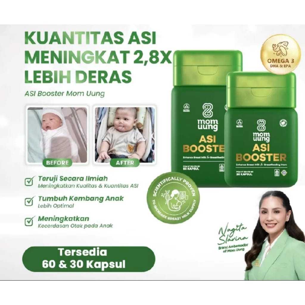 Mom Uung Asi booster 30 capsules & 60 capsules Breast milk booster ...