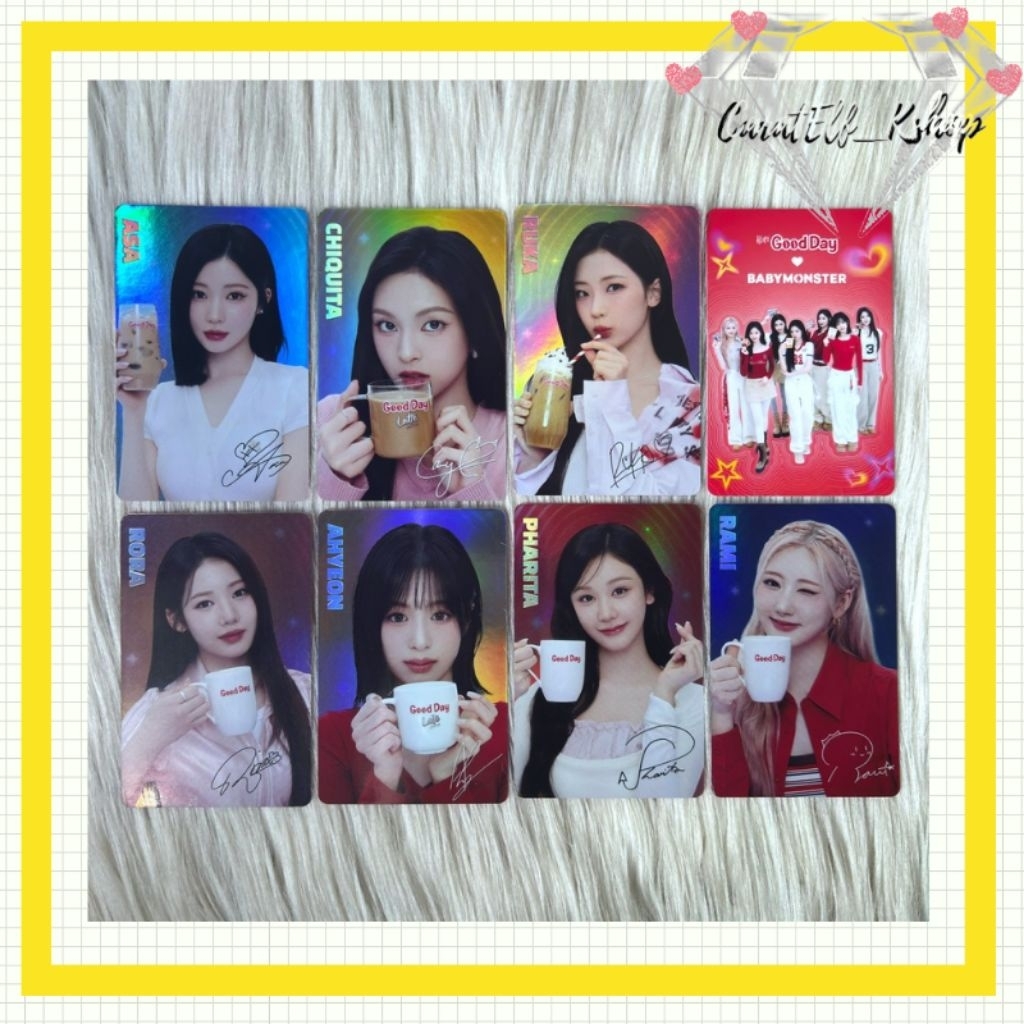 Good DAY X BabyMonster Special Merch + Photocard + Stande | Shopee
