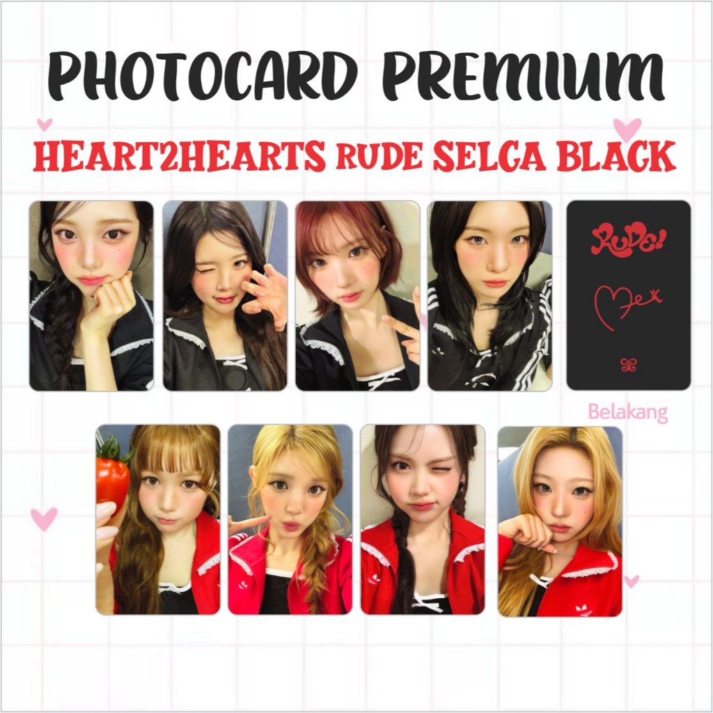 PHOTOCARD PC PREMIUM HEARTS2HEARTS H2H HATUHA THE CHASE STYLE RUDE