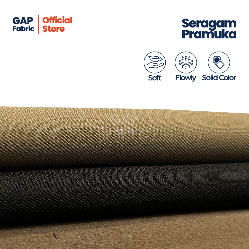Semiwool Twill Uniform Fabric PRAMUKA | Premium Scout Uniform Material ...