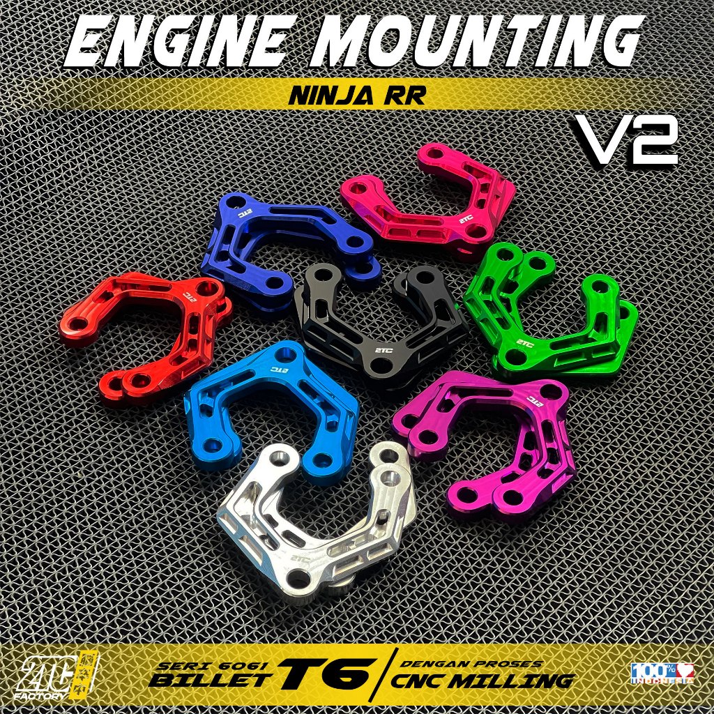 MESIN ENGINE MOUNTING NINJA RR CNC ENGINE BRACKET BY 2TC FACTORY ...