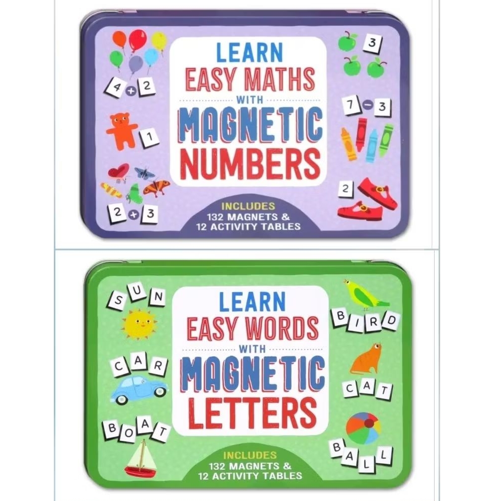 Learn Easy Words with Magnetic Letters & Numbers (includes 132 magnets ...